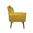 Ver imagem 3 de Poltrona Opala Decorativa Suede - Amarela