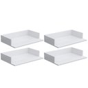 Ver imagem 1 de Kit 04 Suportes Suspensos Para Micro-ondas Forno 60x40 cm Class L03 Branco - Lyam Decor