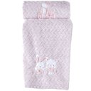 Ver imagem 1 de Cobertor Bebê Fluffy 110x90 com Aplique Bordado Malve