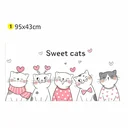 Ver imagem 2 de Adesivo Parede Sweet Cats 95x43 Quarto Infantil