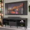 Rack com Painel TV 65" Retrô Flórida Up Multimóveis MP1042 Preto - 1