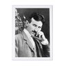 Quadro físico cientista nicola tesla 24x33cm brc8089 - 1