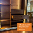 Ver imagem 6 de Guarda Roupa Samara 2 Portas Reflecta Flutuantes 100 MDF - Móveis Europa
