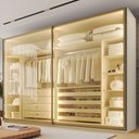 Ver imagem 1 de Guarda Roupa Samara 2 Portas Reflecta Flutuantes 100 MDF - Móveis Europa