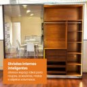 Ver imagem 7 de Guarda Roupa Samara 2 Portas Reflecta Flutuantes 100 MDF - Móveis Europa