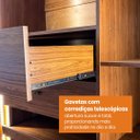Ver imagem 5 de Guarda Roupa Samara 2 Portas Reflecta Flutuantes 100 MDF - Móveis Europa