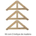 Ver imagem 1 de KIT 3 peças de Treliça para cobertura ou pequenos telhados de madeira Pinus tratado 1,0x0,50 metros 