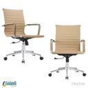 Ver imagem 7 de Kit 2 Cadeiras Office Giratória Manhattan Diretor Pu Várias Cores Braços Fixos - Fratini