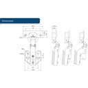 Ver imagem 3 de Kit 09 Peças da Dobradiça Soft Closing (amortecedor)-reta
