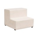 Ver imagem 1 de Escada Maca Estética com 2 Degraus Estofada em Suede:Branco