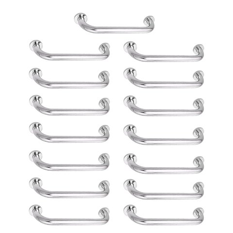 Alça de Apoio Inox Kit 15 Unidades Barra 30cm Deficiente Idoso Gestante Criança Acessibilidade Supor