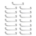 Ver imagem 1 de Alça de Apoio Inox Kit 15 Unidades Barra 30cm Deficiente Idoso Gestante Criança Acessibilidade Supor