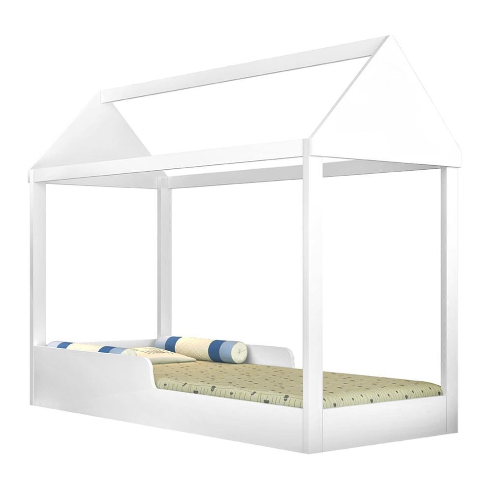 Cama Montessoriana Casinha Branco Planet Baby - 2