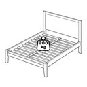 Ver imagem 5 de Cama Casal Madeira Macica Taeda 149 Cm 2808 Freijo Festra