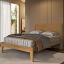 Ver imagem 2 de Cama Casal Madeira Macica Taeda 149 Cm 2808 Freijo Festra