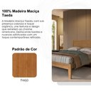 Ver imagem 6 de Cama Casal Madeira Macica Taeda 149 Cm 2808 Freijo Festra
