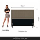 Ver imagem 3 de Cabeceira Estofada para Cama Queen Sevilla Capuccino - M. Arapongas 02