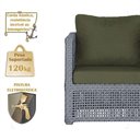 Ver imagem 4 de Mesa e 4 Poltronas Madri Corda Náutica Estofado 13 Trama Prata