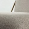 Banqueta Alta Moderna Estilo Industrial na Cor Preta com Tecido Linho Bege - 7