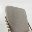 Ver imagem 6 de Banqueta Alta Moderna Estilo Industrial na Cor Preta com Tecido Linho Bege