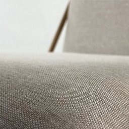 Banqueta Alta Moderna Estilo Industrial na Cor Preta com Tecido Linho Bege - 16