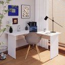 Ver imagem 2 de Mesa Angular New City Pé Painel 135 cm Cinza Cristal Gebb Work