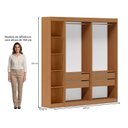 Ver imagem 3 de Guarda-Roupa Modulado sem Portas 4 Gavetas 4 Prateleiras Estante Versatille Yescasa