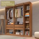 Ver imagem 5 de Guarda-Roupa Modulado sem Portas 4 Gavetas 4 Prateleiras Estante Versatille Yescasa