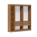 Ver imagem 2 de Guarda-Roupa Modulado sem Portas 4 Gavetas 4 Prateleiras Estante Versatille Yescasa
