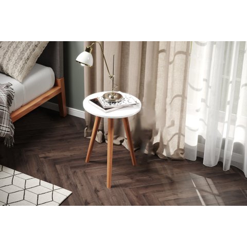 Mesa de Canto Pés Palito Retro Decoração Lateral Sala Quarto