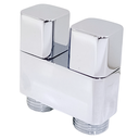 Ver imagem 2 de Registro Duplo Máquina Lavar Ducha Higiênica Metal Cromado