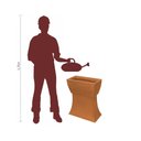 Ver mais imagens de Vaso Planta 50x25 Jardineira Floreira Suporte Polietileno BGPLASTICOS V550S FERRUGEM 017