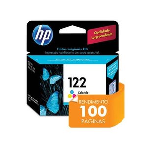 Cartucho HP 122 Jato de Tinta Tricolor 2ML - CH562HB