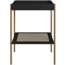 Ver imagem 5 de Conjunto Mesa de Centro e Mesa Lateral para Sala Industrial Indy A03 Nero Dourado - Lyam Decor