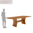 Ver imagem 5 de Conjunto de Mesa Jantar Raiz Tampo 180cm Barril Laminado e 6 Cadeiras Eloá Premium Natural Âmbar/Imbuia Natural/Cinamomo Marrom