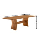 Ver imagem 3 de Conjunto de Mesa Jantar Raiz Tampo 180cm Barril Laminado e 6 Cadeiras Eloá Premium Natural Âmbar/Imbuia Natural/Cinamomo Marrom