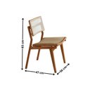 Ver imagem 4 de Conjunto de Mesa Jantar Raiz Tampo 180cm Barril Laminado e 6 Cadeiras Eloá Premium Natural Âmbar/Imbuia Natural/Cinamomo Marrom