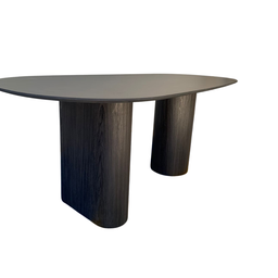 Mesa de Jantar Orgânica 160x90cm com duas bases Cor Ébanoo - 3
