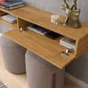 Ver imagem 2 de Nicho Rack Suspenso Sala Quarto 200cm Impacto 2.0 Patrimar Cinamomo