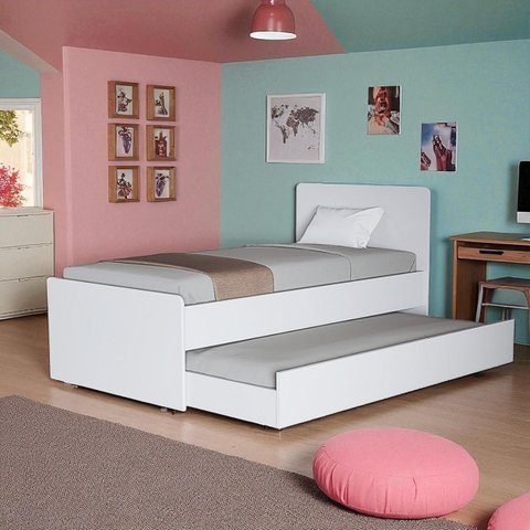 Bicama Solteiro – Prática Segura e com 2 Colchões D20 Macios