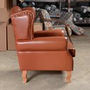Ver imagem 5 de Poltrona Imperador Chesterfield Capitonê Bergere Provençal - Couríssimo Marrom Caramelo