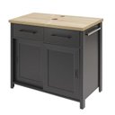 Ver imagem 1 de Gabinete Banheiro com Tampo 2 Pt 2 Gv 85 Cm Bn04 Preto Dtall