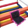 Balanço gangorra infantil madeira 35x35 Colorido até 80kg - 4