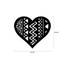 Ver imagem 3 de Escultura de Parede Decorativo Amor Coração Mdf 6mm 60x52cm