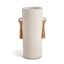 Ver imagem 1 de Vaso Decorativo em Cerâmica com Detalhe em Corda Branco 26,5cm 17380 Mart