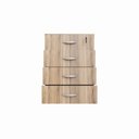 Ver imagem 5 de Gaveteiro Volante New City 4 Gavetas 46,5 cm Calvi/Preto Gebb Work