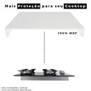 Ver imagem 2 de Tampa de Proteção Fogão Cooktop 4 Bocas em Mdf Branco