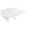 Tampa de Proteção Fogão Cooktop 4 Bocas em Mdf Branco - 3