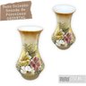Vaso de Porcelana para Flores Jarro de Louça Grande Oriental 19 cm Pintado à Mão FLORAL - 2