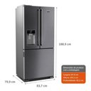 Ver imagem 7 de Geladeira Brastemp Gourmand Frost Free French Door 515l Inox 110v Brh86arana
